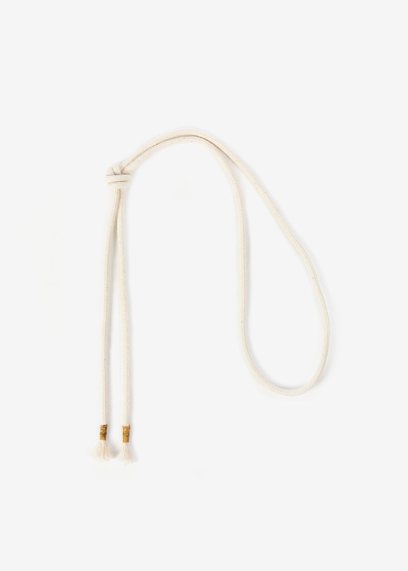 56. Natural hemp cord beltBraided in a Japanese traditional braiding technique called karauchi.