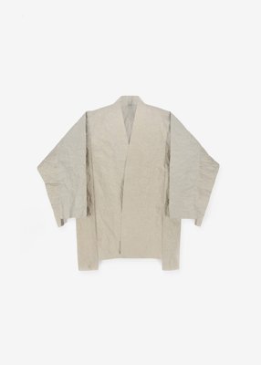09. Kamikoromo haori - wildflower herbal dyeKamikoromo are paper robes made of handmade washi paper. Cosmic Wonder's Kamikoromo get their natural gray from a wildflower herbal dye.