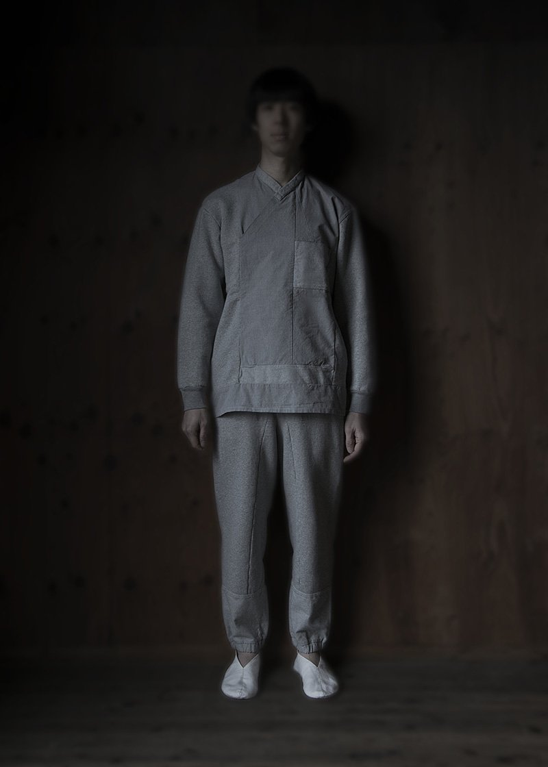 28. Organic cotton patchwork sweatshirt and pantsMade from several varieties of organic cotton fabrics.
