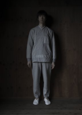 28. Organic cotton patchwork sweatshirt and pantsMade from several varieties of organic cotton fabrics.