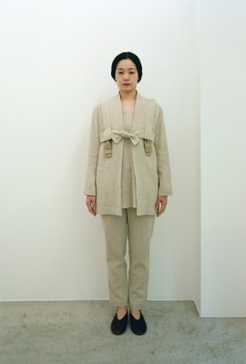 19. Wool and linen jacket, pantsMade from a light weight wool and ramie blend fabric.