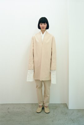 21. Sashiko embroidery haori and Monpe pantsFabric is made from organic cotton for the warp and hemp yarn blended with organic cotton woof. With hemp threads sashiko embroidery. Lac herbal dyed pink.