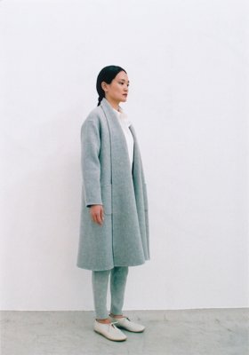 22.Tasmanian wool knit Nobaori coatReversible by a sewing machine and hand sewing.