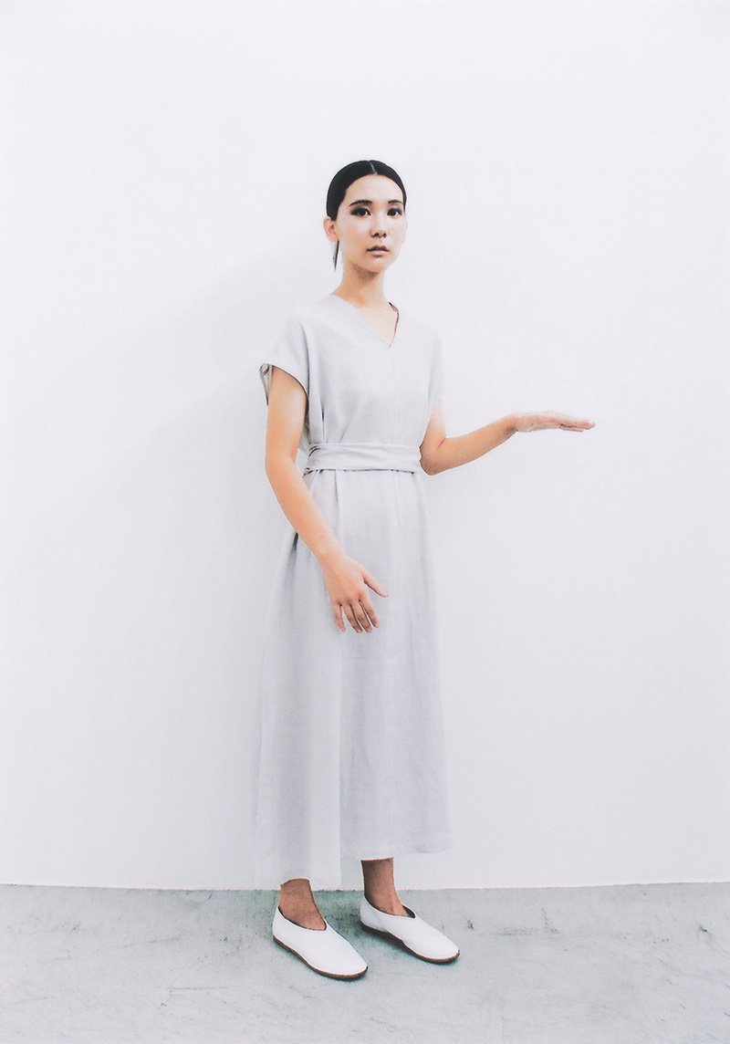 Light linen ancient dress