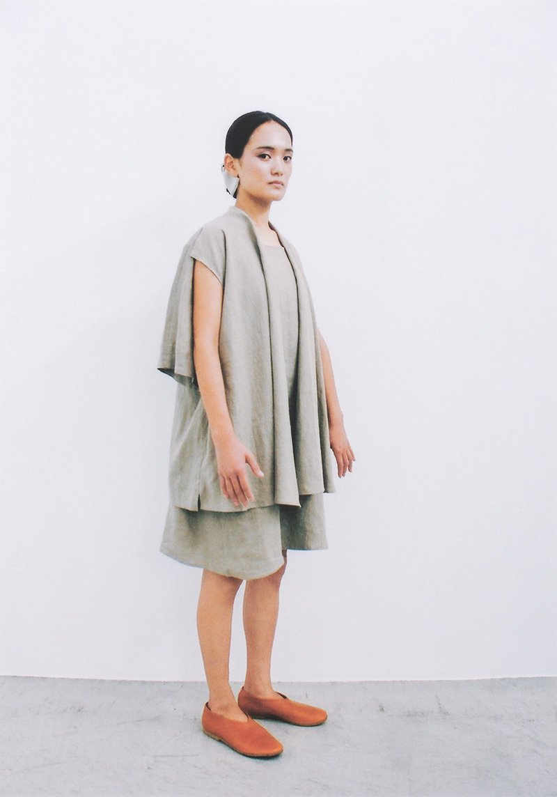 Japan Linen short-sleeved haori jacket