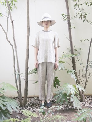 28 Umi-Hagoromo Ryukyu koromo Linen pullover shirt and pants, Hagoromo linen hatMade from Linen. Print inspired by vintage Okinawan fabric.