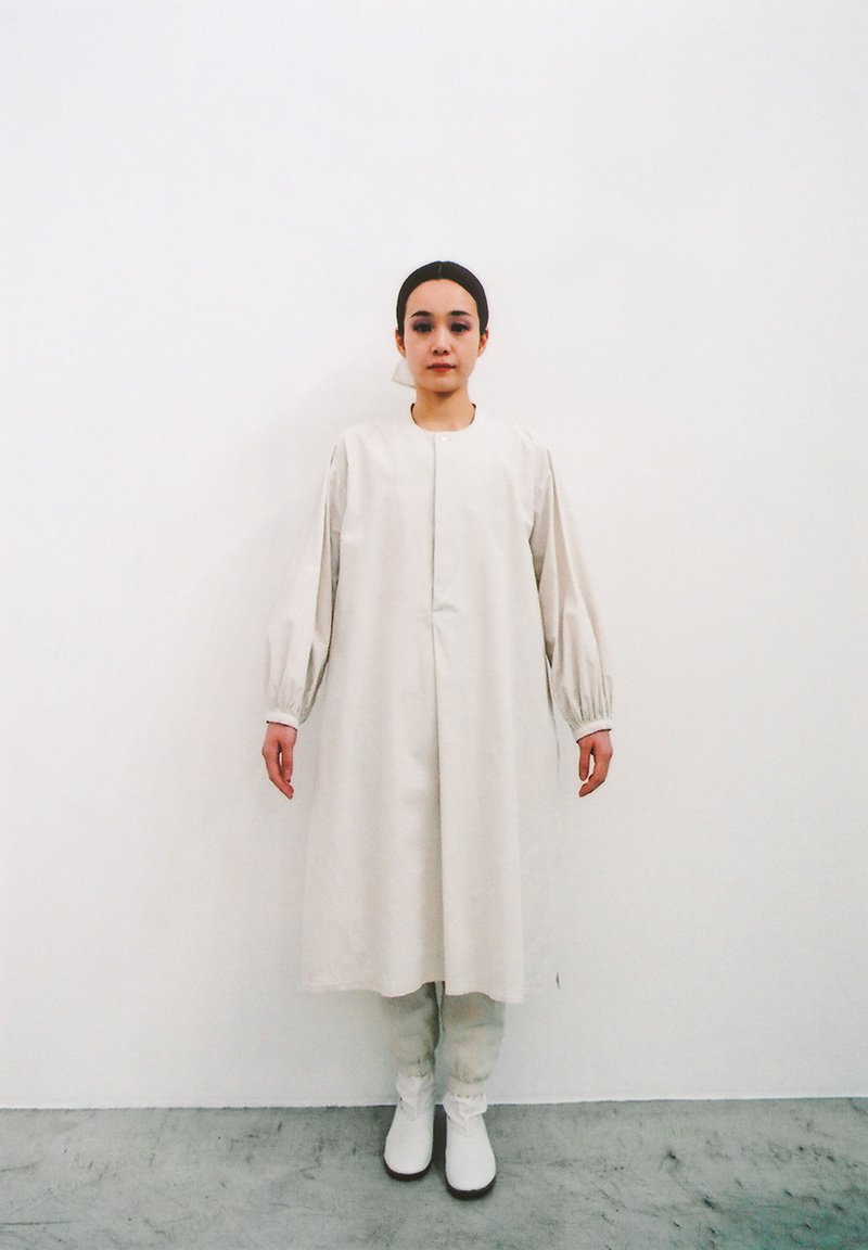 Organic cotton ancient white colored meditation robe shirt and pants