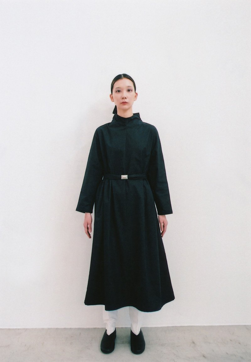 Ancient mythic cotton turtleneck dress