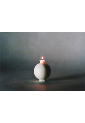 rinn to hitsuji “Raphael” 2019 Harbal candle - Rose Geranium, Sage 110×90×90 The Light of Archangel Raphael is healer, A candle patterned geometric.