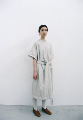 Beautiful Organic cotton sand colored circle light t-shirt dress