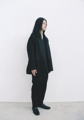 Beautiful Flannel wool haori and wrapped pants