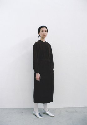 Beautiful Organic cotton mud dyed earth soil colored wrapped dress
