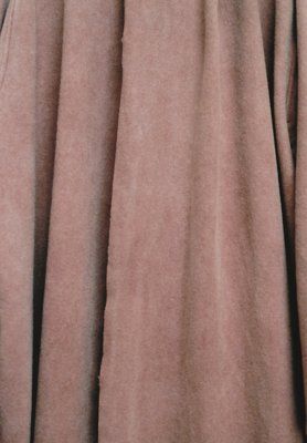 Beautiful Mud dyed wool "Sharin-bai" tree dyed rose colored haori robe