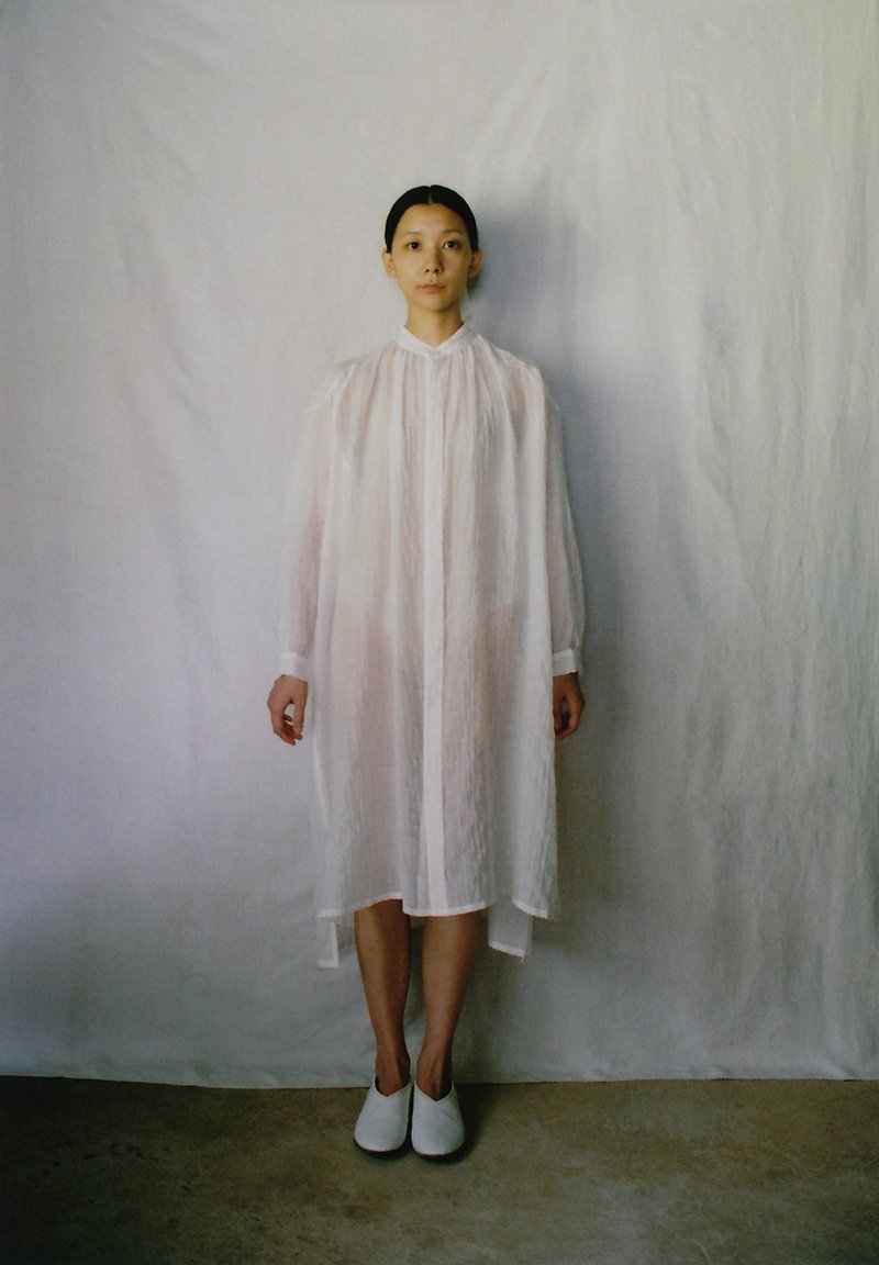 Silk cotton Celestial farmer shirt dress