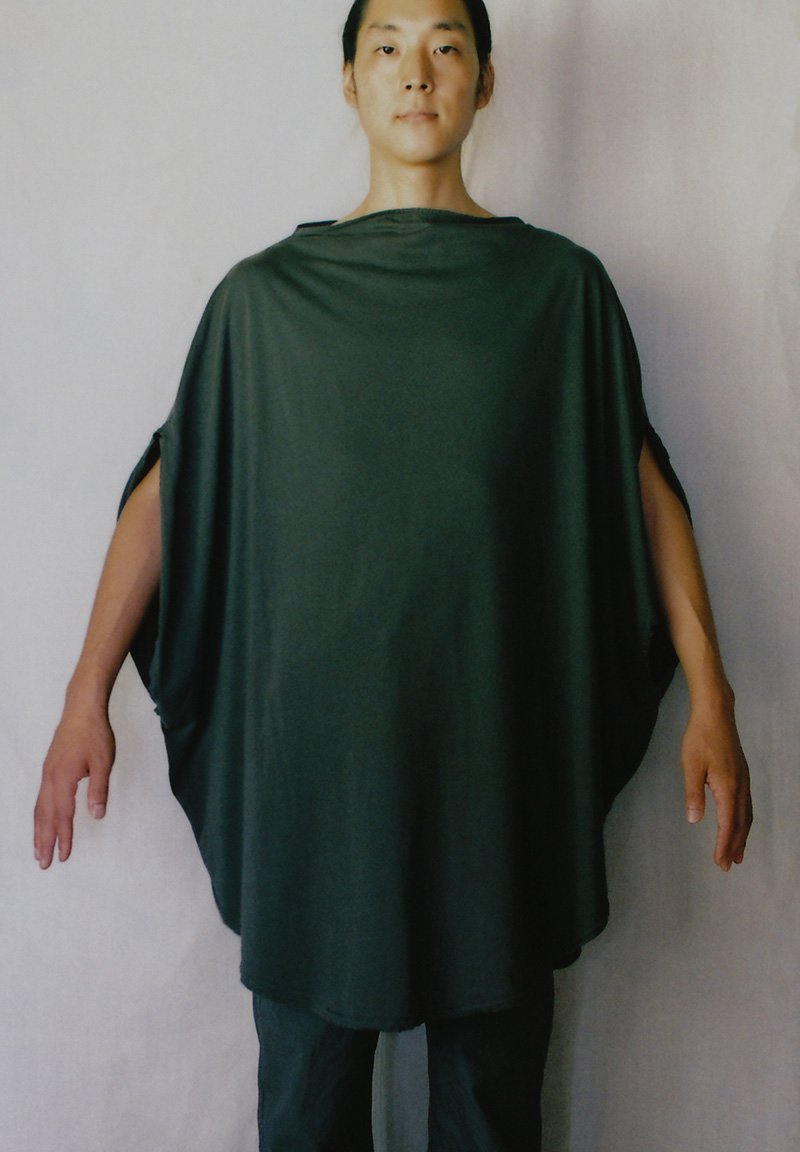 Organic cotton ancient soot colored big circular dress