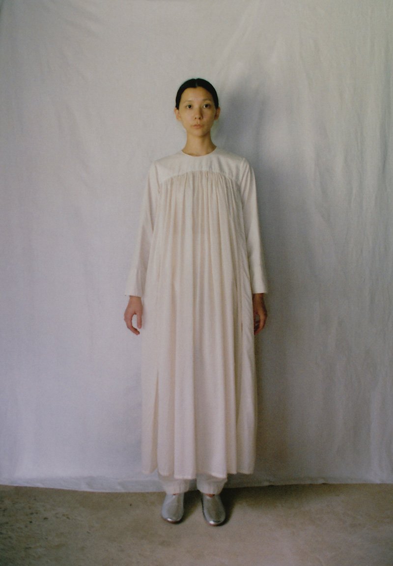 Organic cotton light lily colored Dress of Light