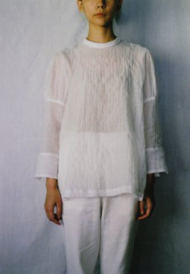 Silk cotton Celestial blouse, Silk & Linen tattsuke