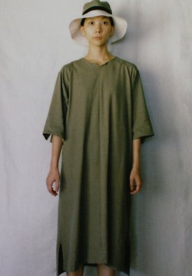 Silk & Linen Smock dress and sun hat
