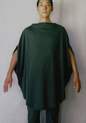 Organic cotton ancient soot colored big circular dress