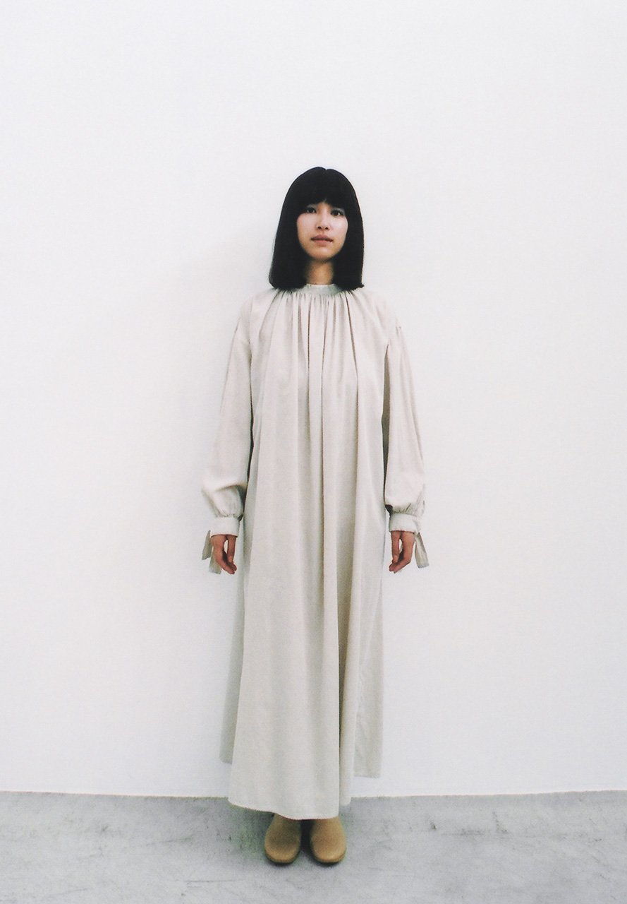 Beautiful organic cotton ancient clay colored ritual long dress