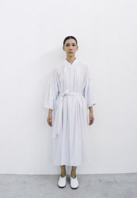 Beautiful organic cotton light violet colored farmoon robe dress