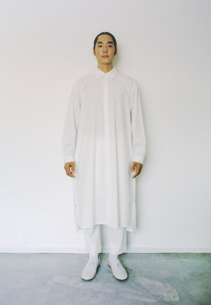 Cotton wool white colored shirt dress, Folk pants and Beautiful light leather string folk shoes