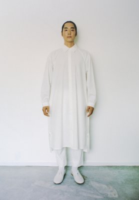 Cotton wool white colored shirt dress, Folk pants and Beautiful light leather string folk shoes