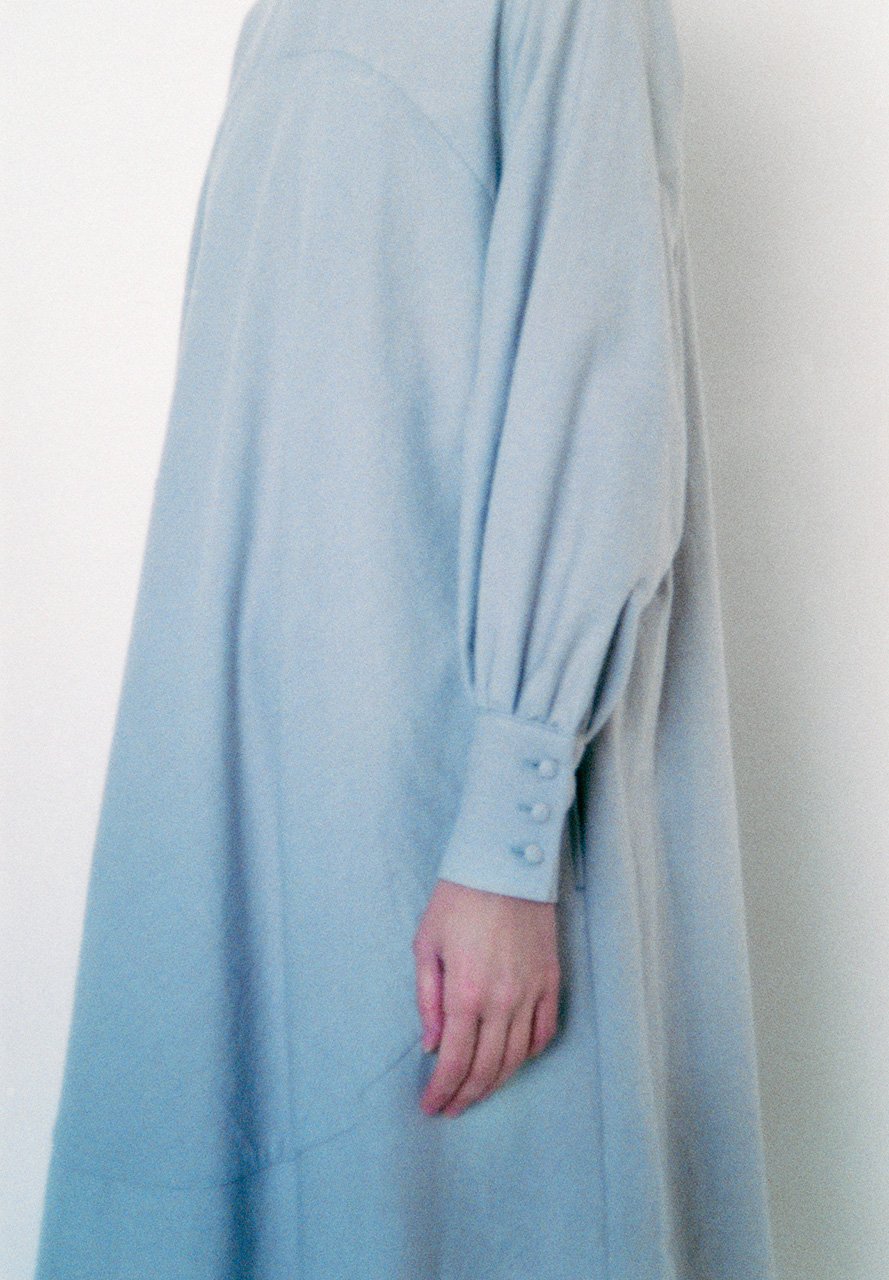 Cotton wool flannel circle field dress