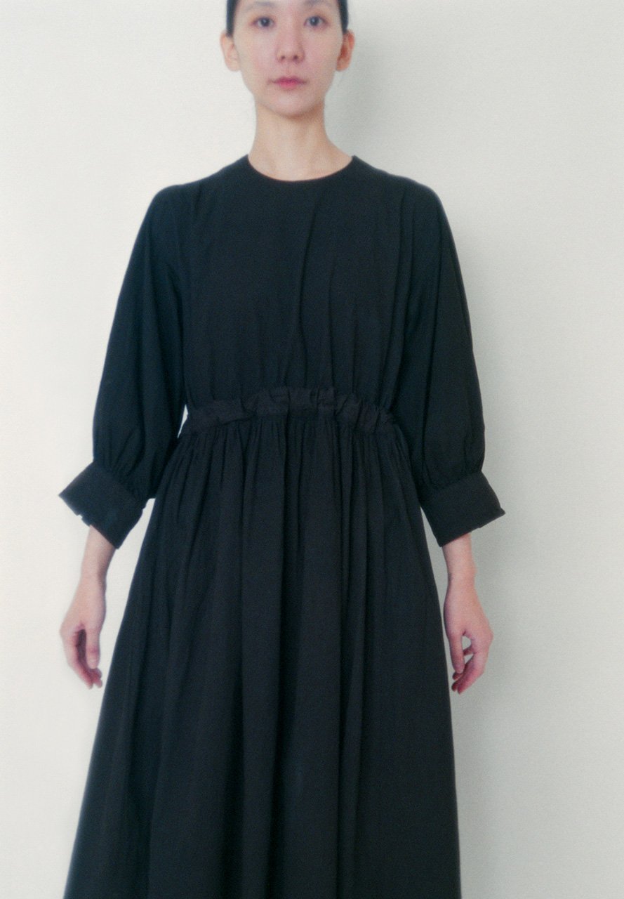Organic cotton mad-dyed farmer dress