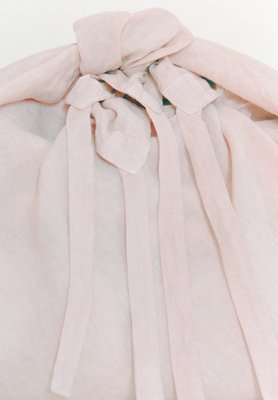 Organic Belgian linen sharinbai-sumi dyed Furoshiki from “Ryugu”