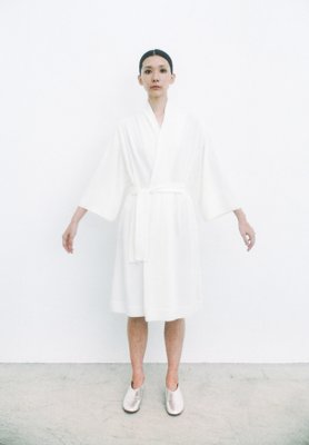 Hand woven cotton noragi haori