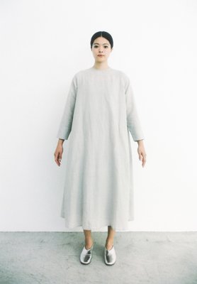 Light cotton ramie day dress