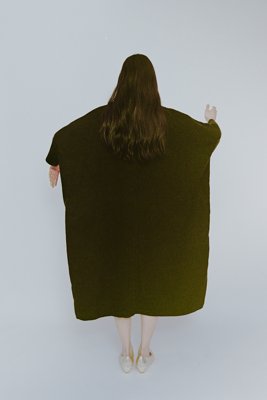 Larger silhouette design makes beautiful drapes.