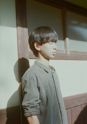 Organic cotton double-gauze sumi-dyed check country shirt